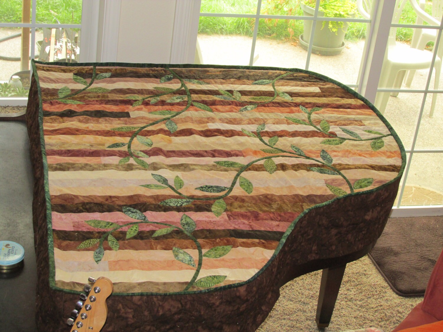 Quilted Baby Grand Piano Cover