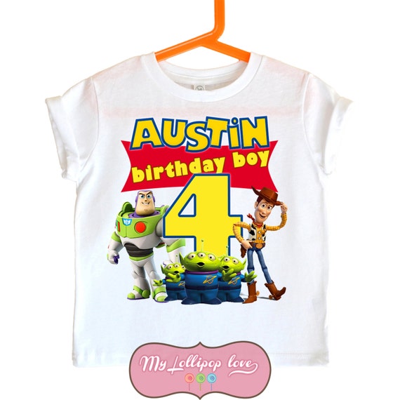 Toy Story Birthday Shirt with name and age