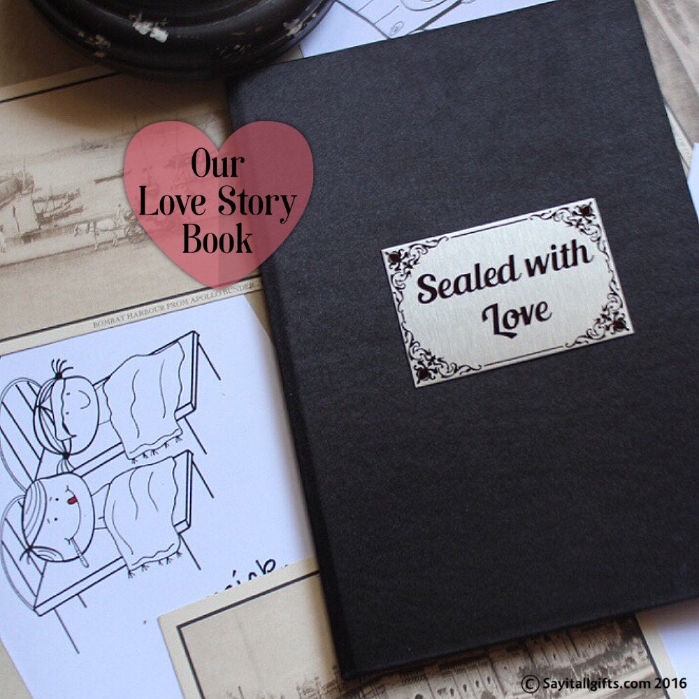 My Illustrated Love Story Book Personalized Romantic Gift for