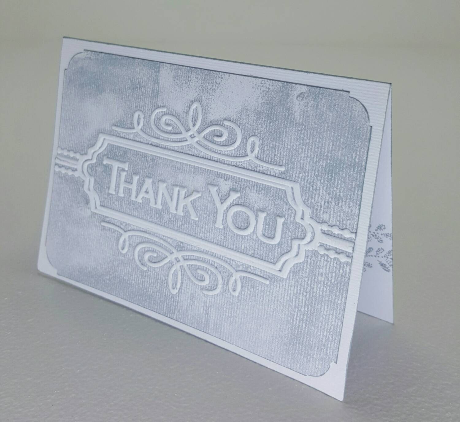 Thank You Card Any Occasion Thank You Card Embossed with