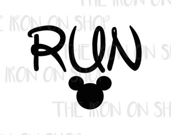 Run Disney Iron-on Transfer