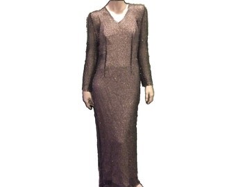Michael Novarese Beaded Evening Gown