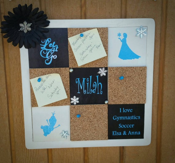 Items similar to Personalized Bulletin Board, cork board, themed