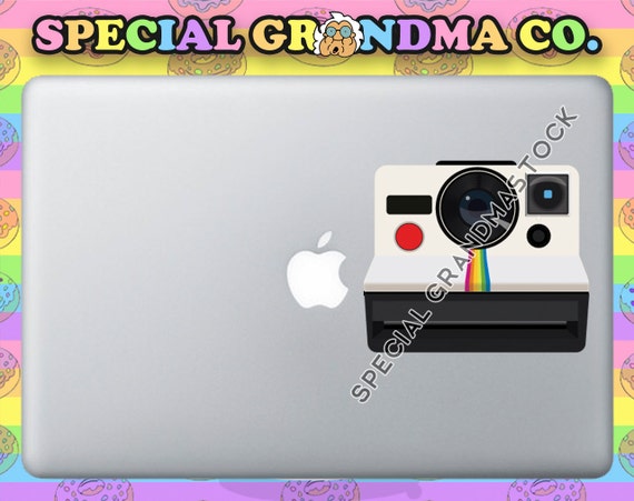 polaroid macbook sticker