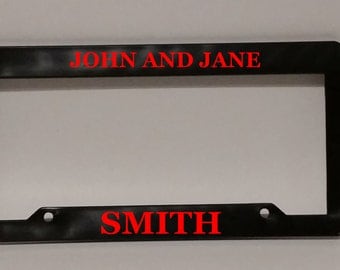 Custom License Plate Frame