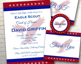 Items similar to Printable Eagle Scout Party Pack/Invitation/party ...