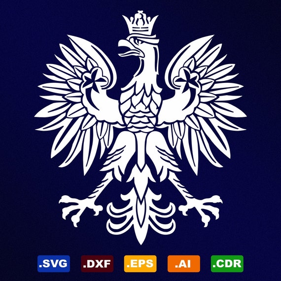 Polish Eagle Symbol Emblem Coat Of Arms Svg Dxf Eps Ai Cdr