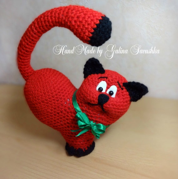 Items similar to Crochet Cat, Amigurumi Cat, gift for her , crochet