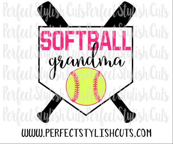Download Softball Grandma SVG DXF EPS png Files for Cutting Machines