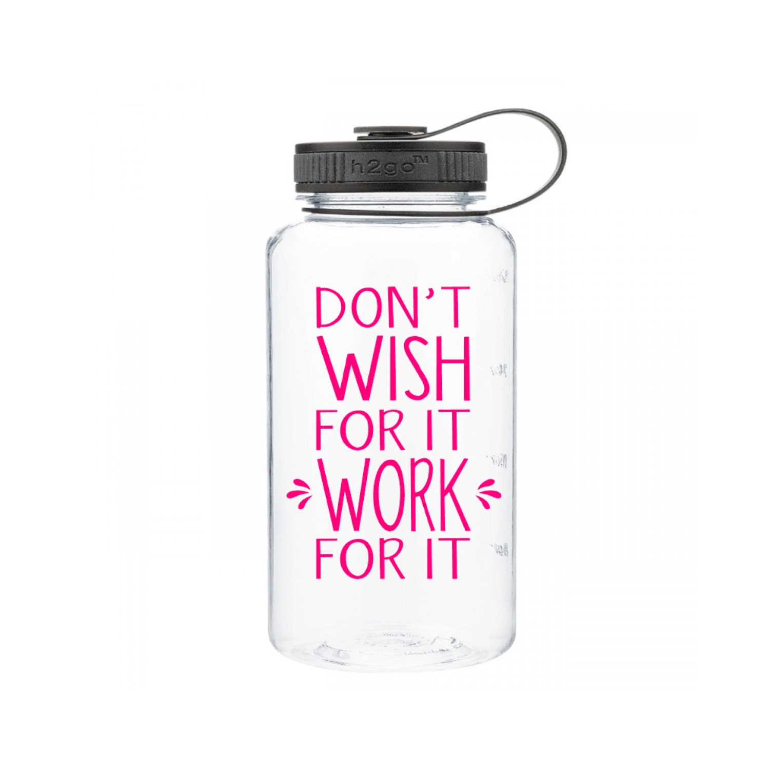 Inspirational Water Bottle Water Intake Tracker by WinansDesigns