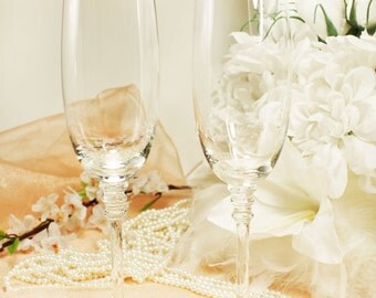 Personalized Wedding Toasting Flutes Champagne Sets Anniversary Glass