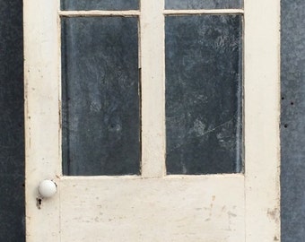 Antique door, door with glass, vintage door - local pickup only