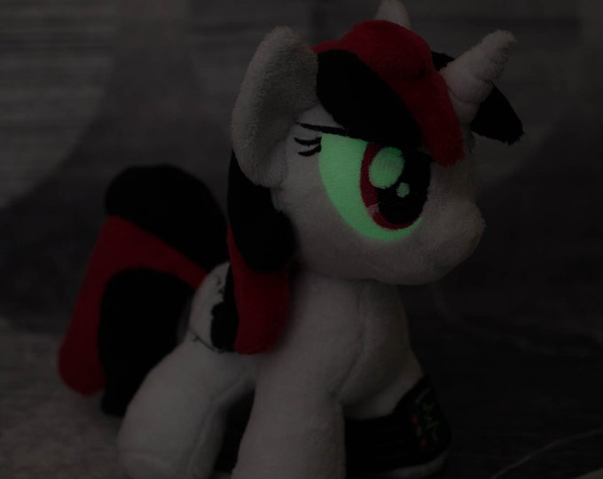 Plush Blackjack Fallout Equestria:Project Horizons Custom Chibi Pony 8 inches