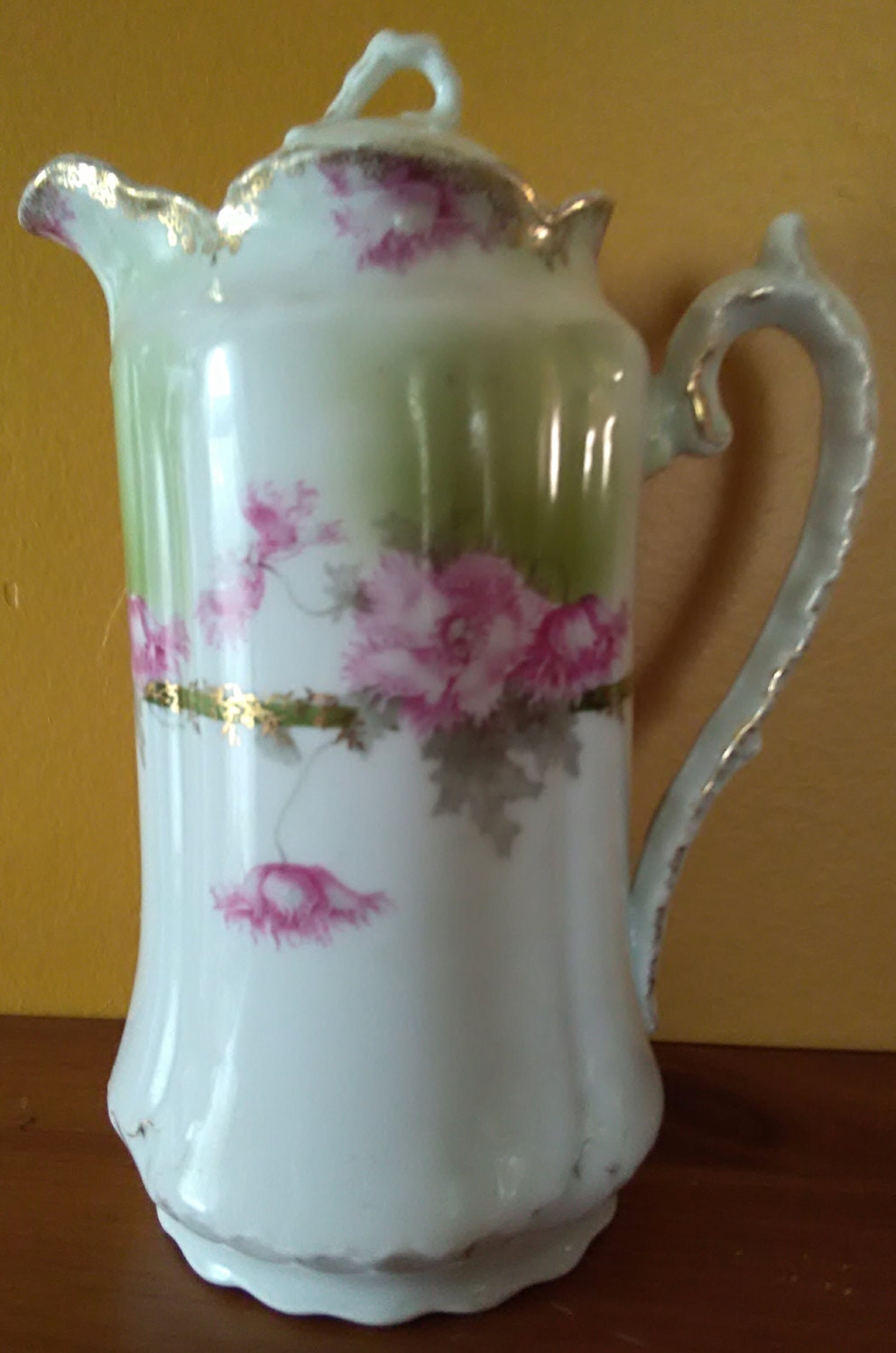 Antique German Chocolate Pot Vintage Chocolate Pot Hand