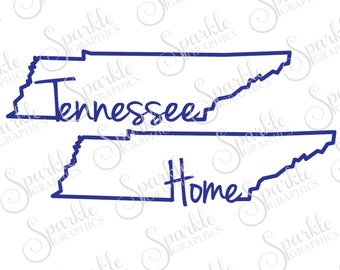 Tennessee Home Cut File Tennessee SVG Football SVG Tennessee Football Home State Svg Dxf Eps Png Silhouette Cricut Cut File Commercial Use