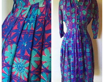 1950s Dress // Vintage Floral Dress