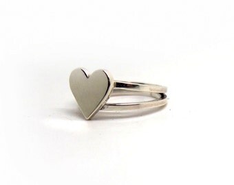 Heart silver ring.Sterling silver ring.Daily ring.Love rings for her.Lovely jewelry.Pin up ring.Wife gift.Girlfriend gifts.Lover's gift
