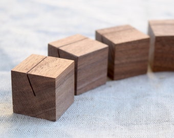 Wood Place Card Holders | Walnut Wedding escort card holders | Name card holders | Escort card display stands | Place card display stands