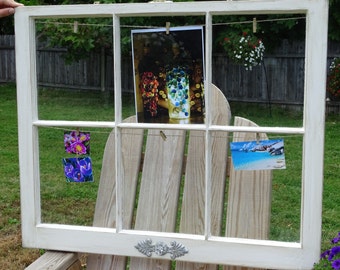 Antique window picture frame