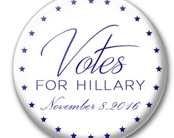 Votes for Hillary 2016 1.5" Button