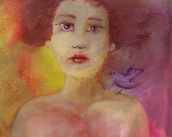 The Bird, Original Oil Painting