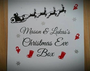 Personalised Christmas eve box 30x30x9cm