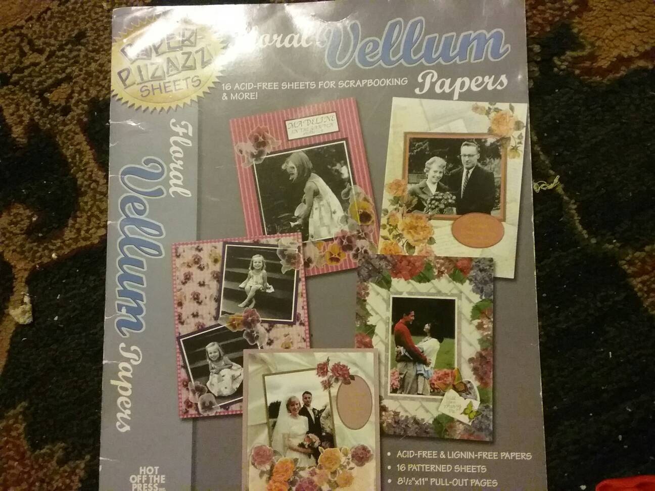 Vellum paper book of floral vellum paper by funfindsforu