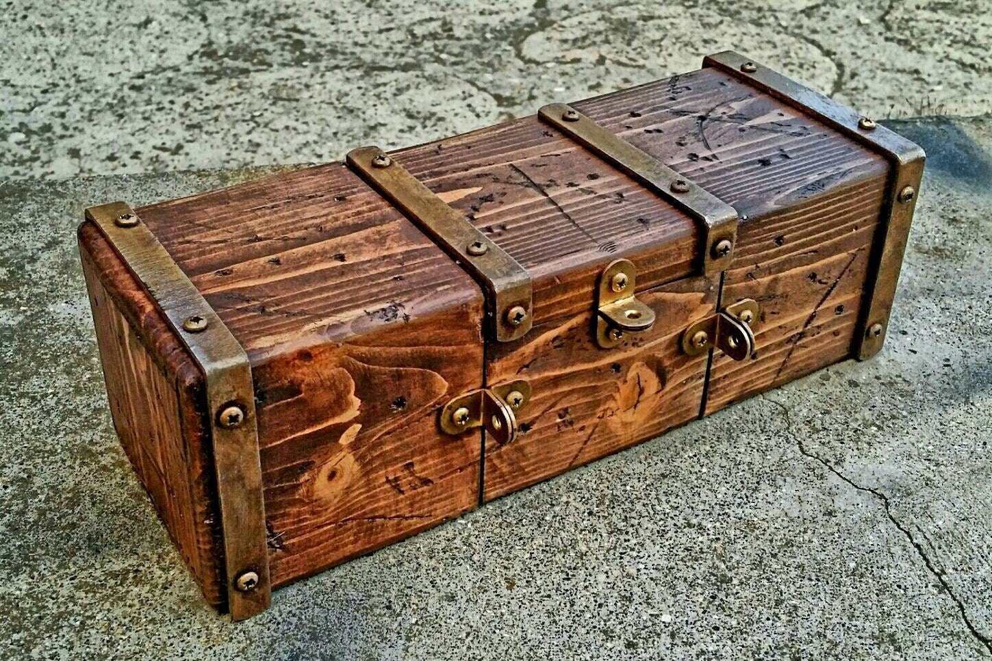 jewelry box watch box reclaimed wood rustic style