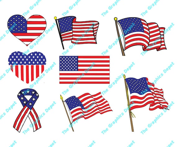 Download American Flag svg dxf pdf ai eps files Patriotic USA