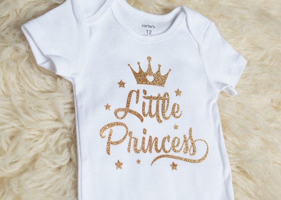 Little Princess Onesie Girls Outfit Crown Onesie Girls