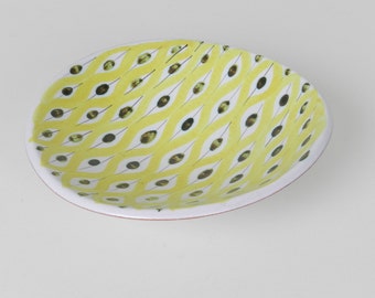 Hand Painted Pottery Dish by Stig Lindberg