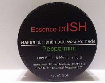 Peppermint Hair Wax Pomade|Medium Hold|Low Shine