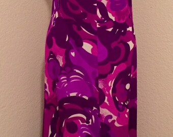 1960s Purple Maxi Dress