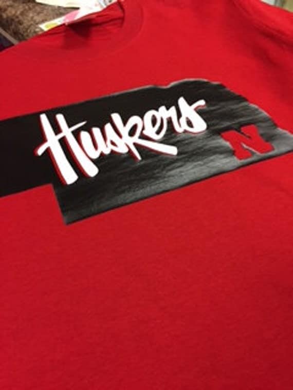 Huskers Red Tshirt by N2Craftz on Etsy