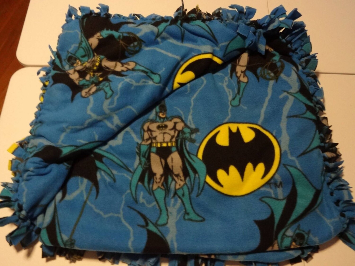 Batman Hug Blanket by BubblesWarmTreasures on Etsy