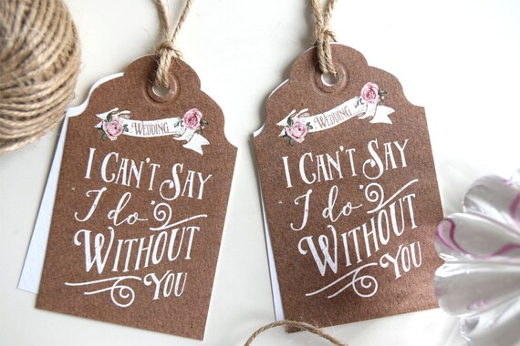 Personalised Will You Be My Bridesmaid Tags (Bridal Party Tags)