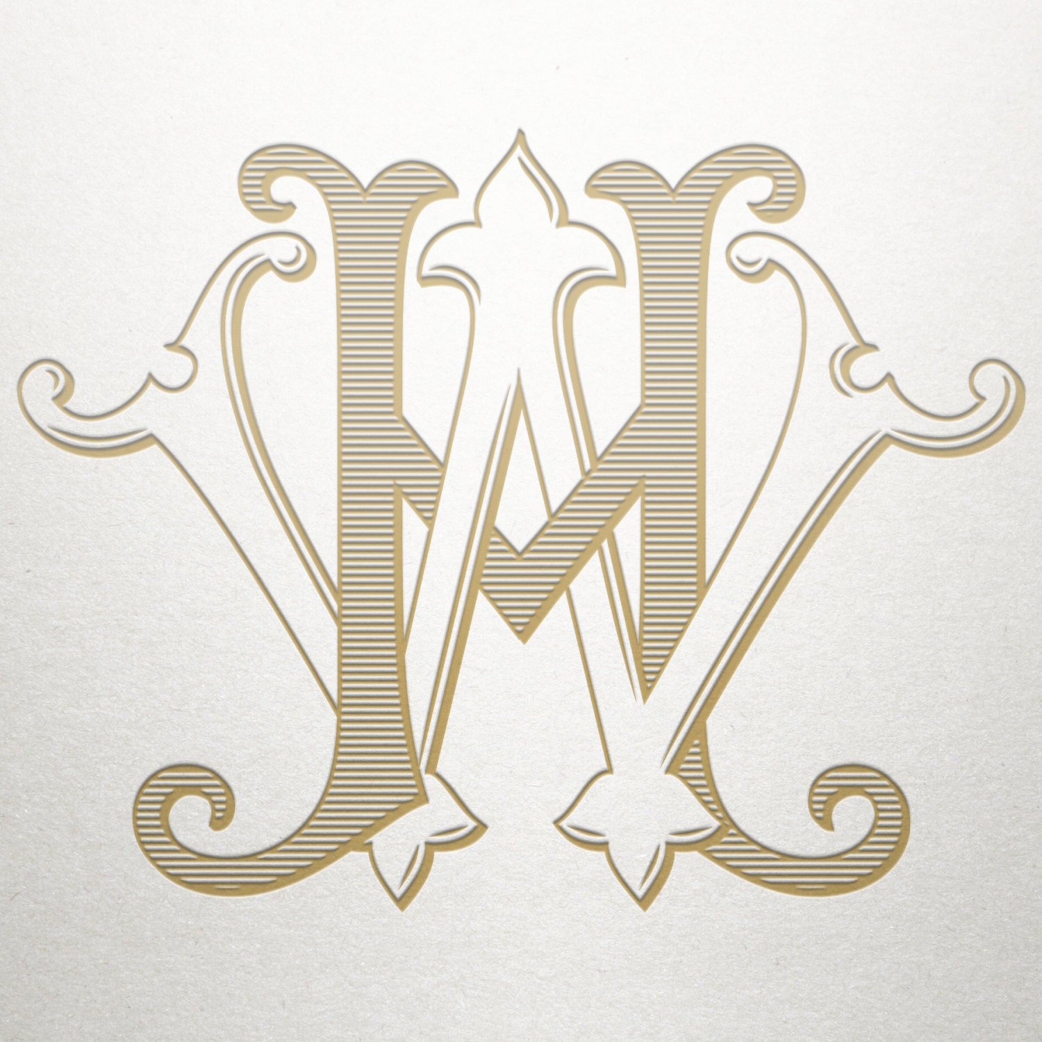 Interlocking Wedding Monogram HW WH Monogram Interlocking