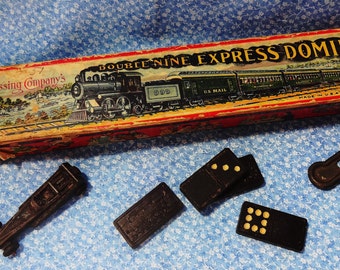Embossing Company 1910 Double Nine dominos