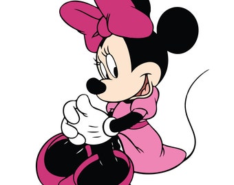 Minnie mouse svg, Minnie mouse eps, Minnie mouse silhouette, Minnie mouse file, cutting files, inastant download, Minnie silhouette