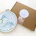Modern Embroidery Kit, Ocean Waves DIY Hoop Art, Modern Needlework Kit, Embroidery Tutorial, DIY Gift for Her, Beginners Embroidery Kit