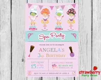 Spa Party Invitation, Spa Birthday Party, Spa Birthday Invitation, Spa Invitation, Spa Party, Spa Makeup Party, Party Printables