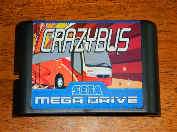 Crazy Bus Fan-Made Sega Genesis Reproduction by Retrogamingworld