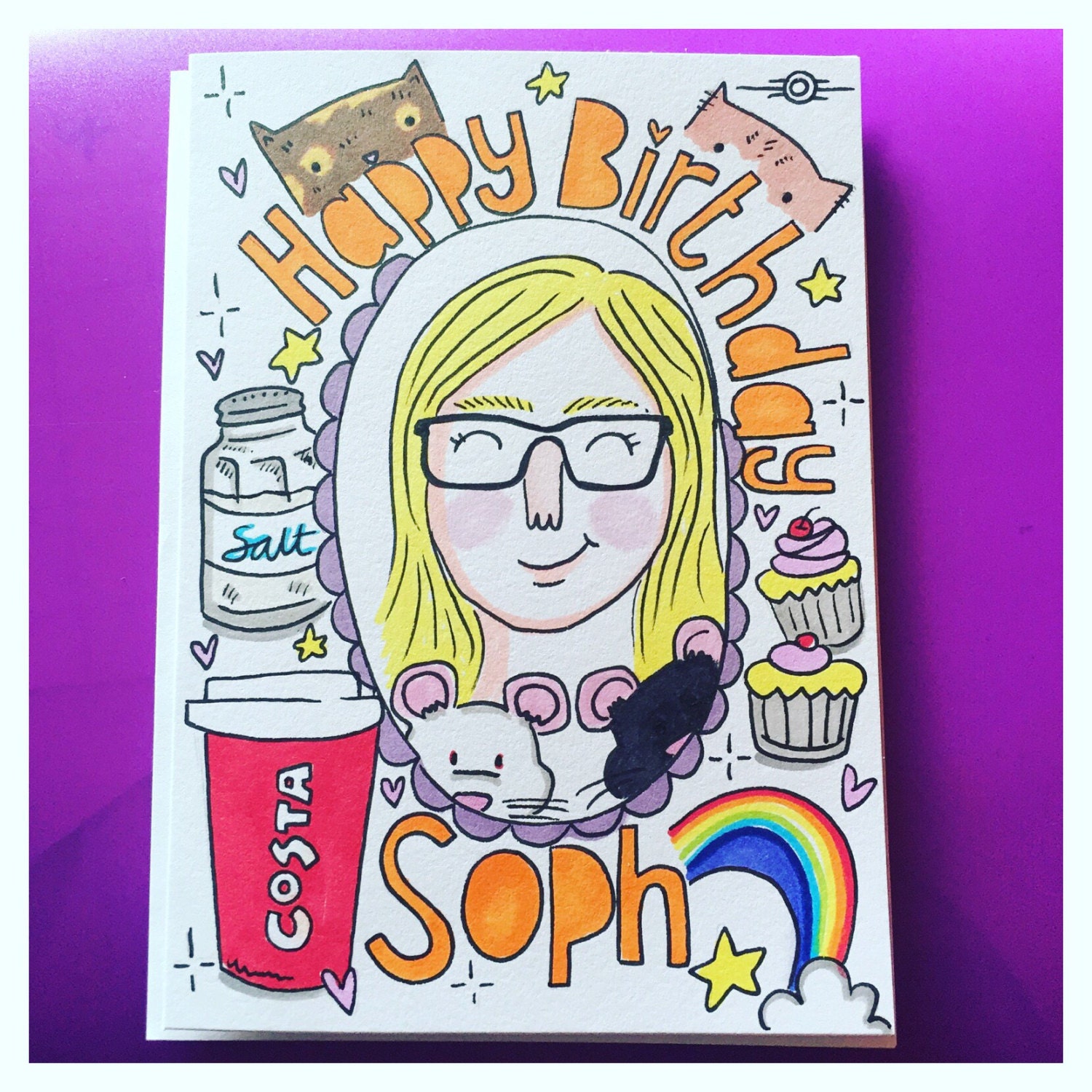 Custom Portrait Greetings Card