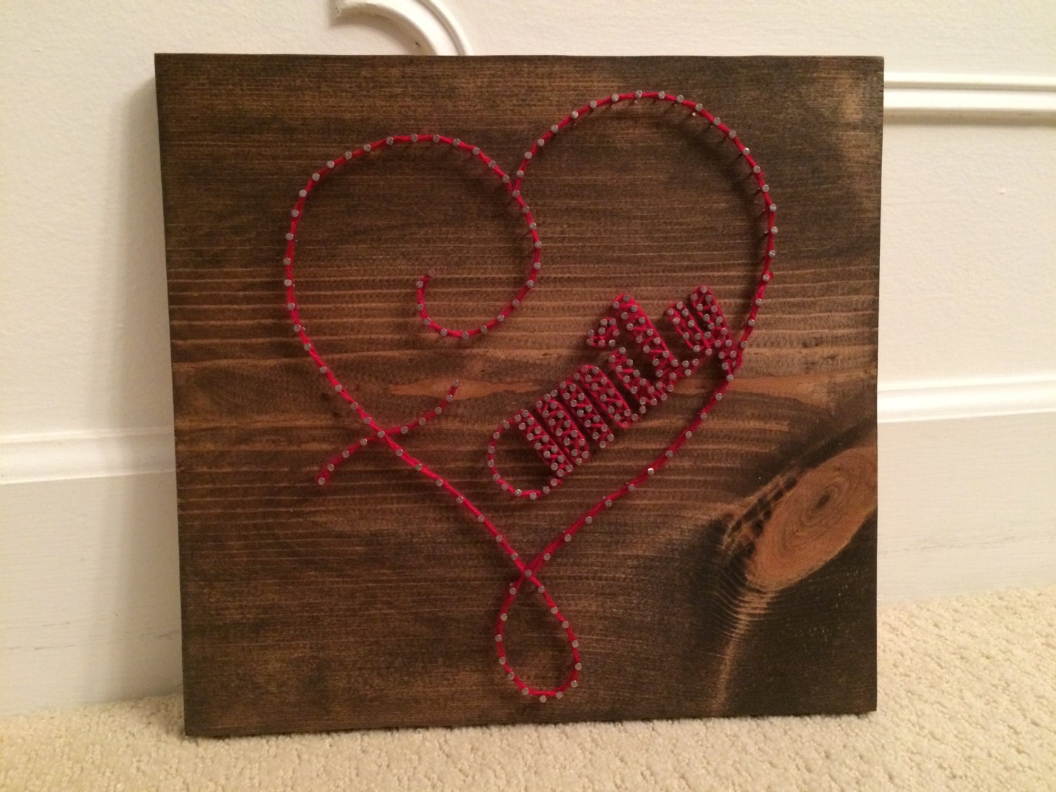 Family Heart String Art by CraftsAndLaughter on Etsy