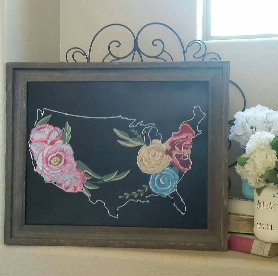 Hand Drawn Chalkboard Art