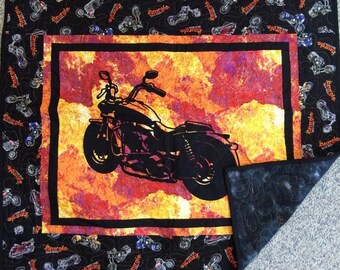 Handmade harley davidson quilts | Etsy