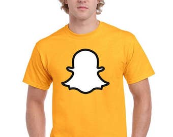 Snapchat Logo T-Shirt Funny Costume Humor Unisex