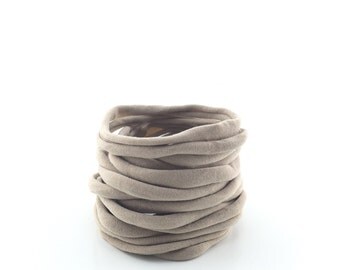 WHOLESALE New Skinny Nude Nylon, BABY Headband Hair Band, Bulk NYLON, One Size Fits All, Elastic