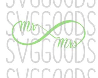 Infinity Symbol svg, Wedding infinity svg, mr and mrs svg, mrs infinity svg, mr infinity svg, wedding infinity svg, marriage infinity svg