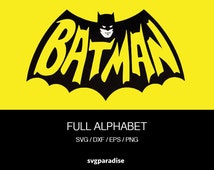 unique batman alphabet related items etsy